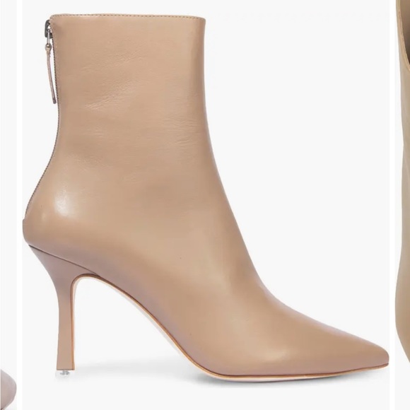 Black Suede Studio Jennifer Pointy Toe Bootie Fendi Leather, 37 EU (6.5 - 7 US) - Picture 13 of 14